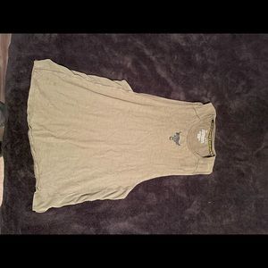 Mens under armour tank top size large army green